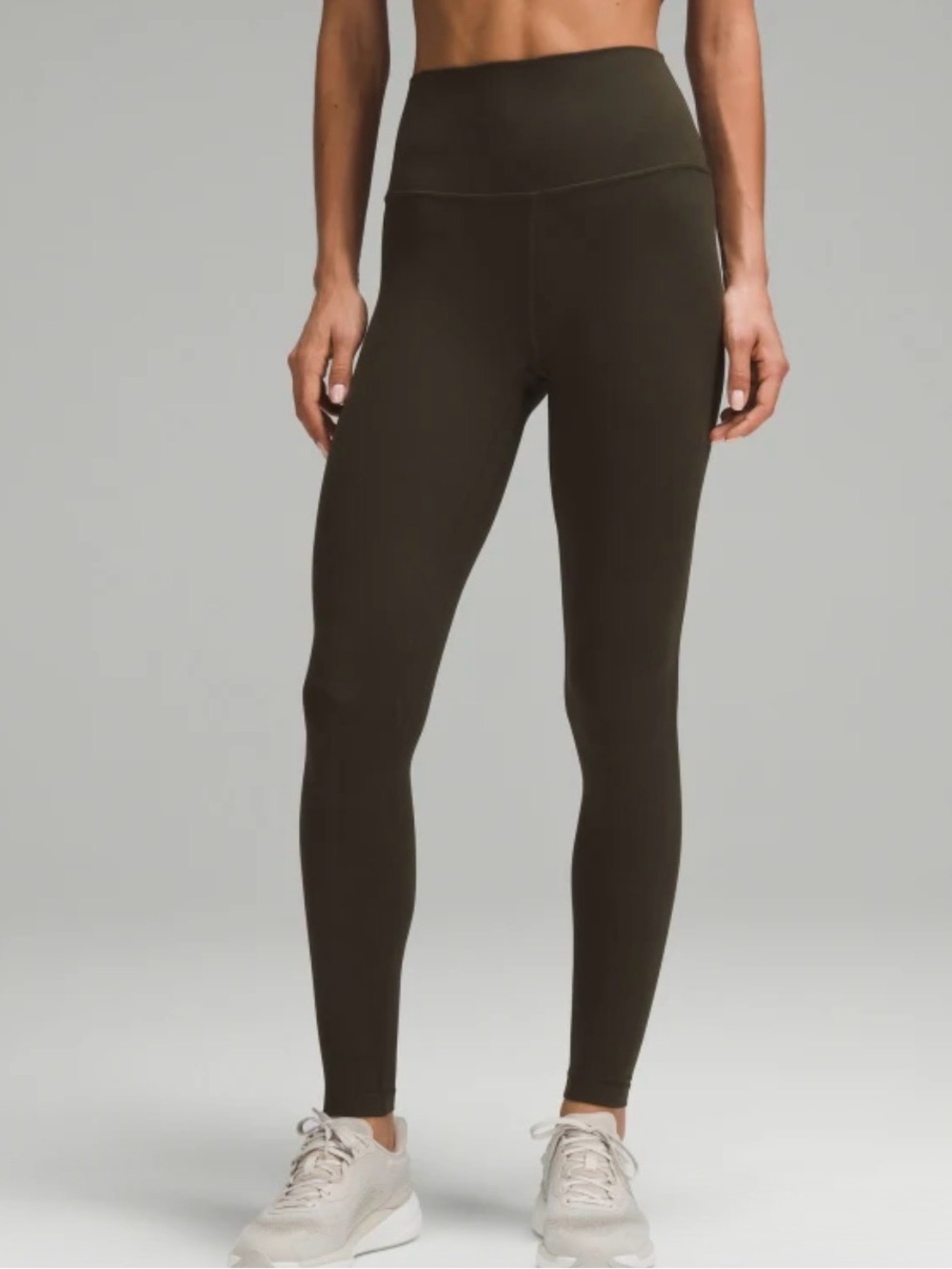 EUC Lululemon Align High-Rise Dark Olive Green Womens Leggings 28”